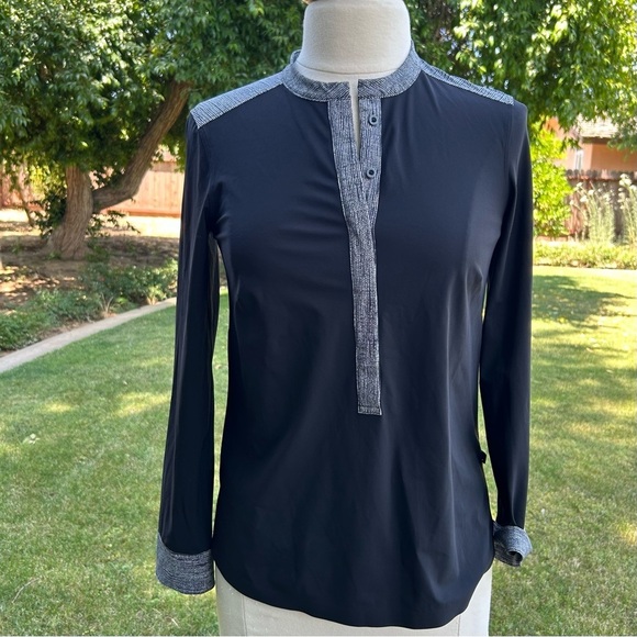 Lululemon Get It On Blouse Burlap Black Dune - Picture 2 of 15